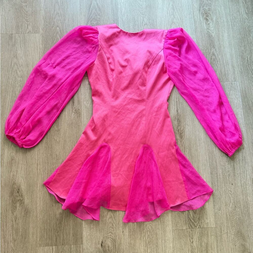 elliatt antiquity pink long sleeve ruffle mini cocktail party dress small NEW - Picture 11 of 12